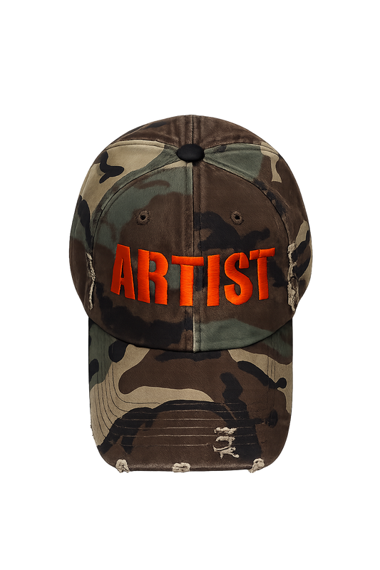 artist camo hat