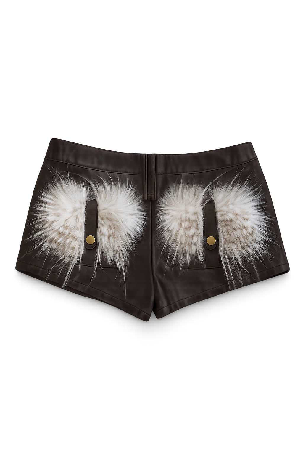 fur micro shorts