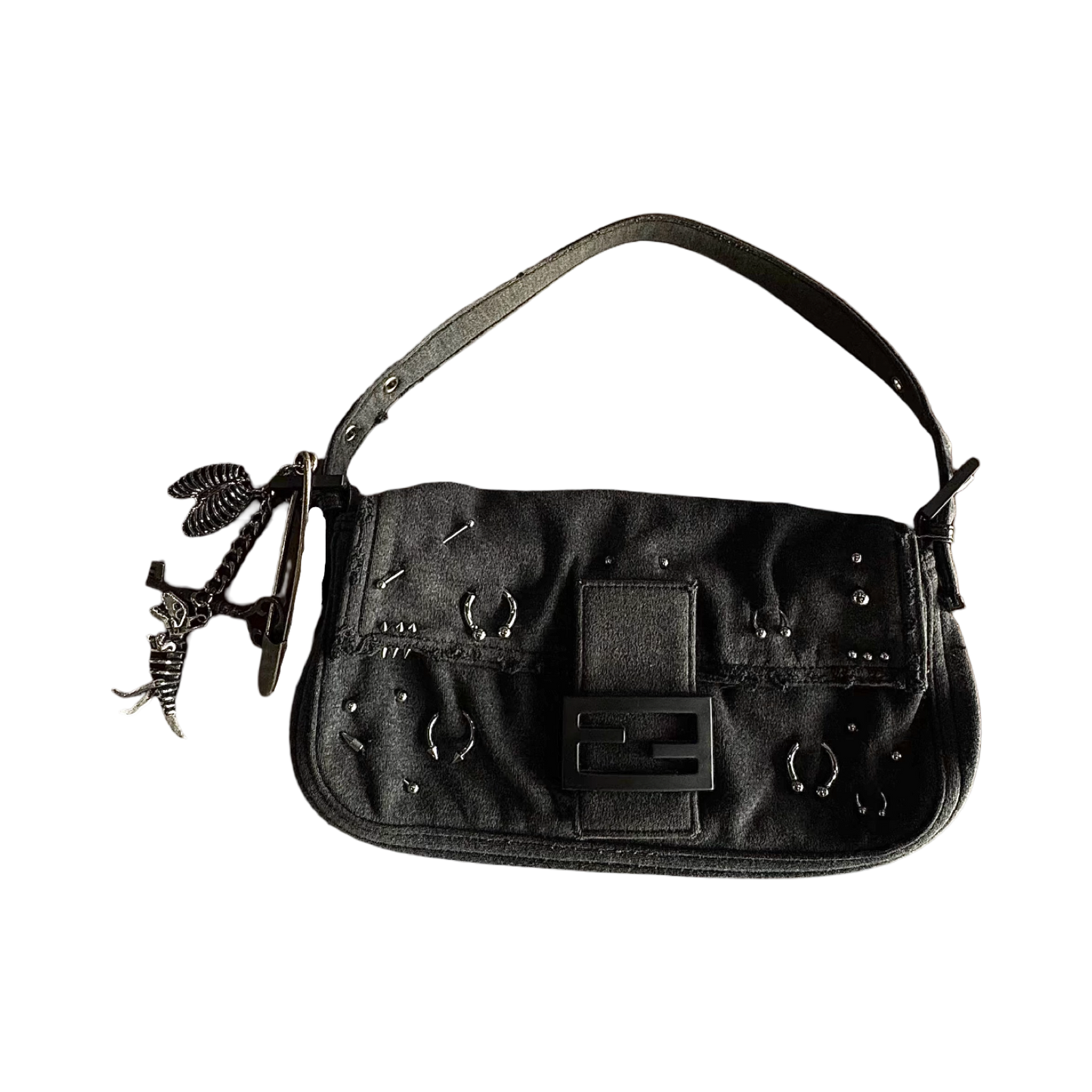 pierced fendi baguette